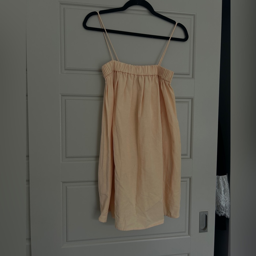 Zara peach mini dress